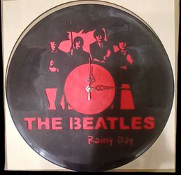 The Beatles Black and Red Wall Clock
