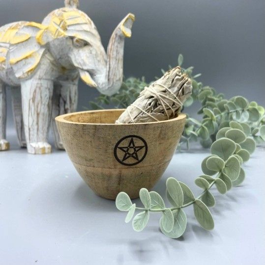 Smudge and Ritual Offerings Bowl - Pentagram