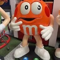 Rare Orange M&M 36” Character Candy Display