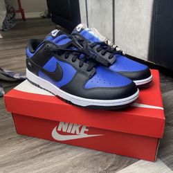 Nike dunk low black and blue 