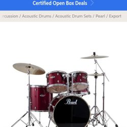 5 Piece Pearl Drum Set