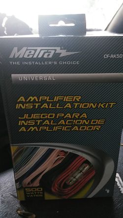 Amplifier installation kit