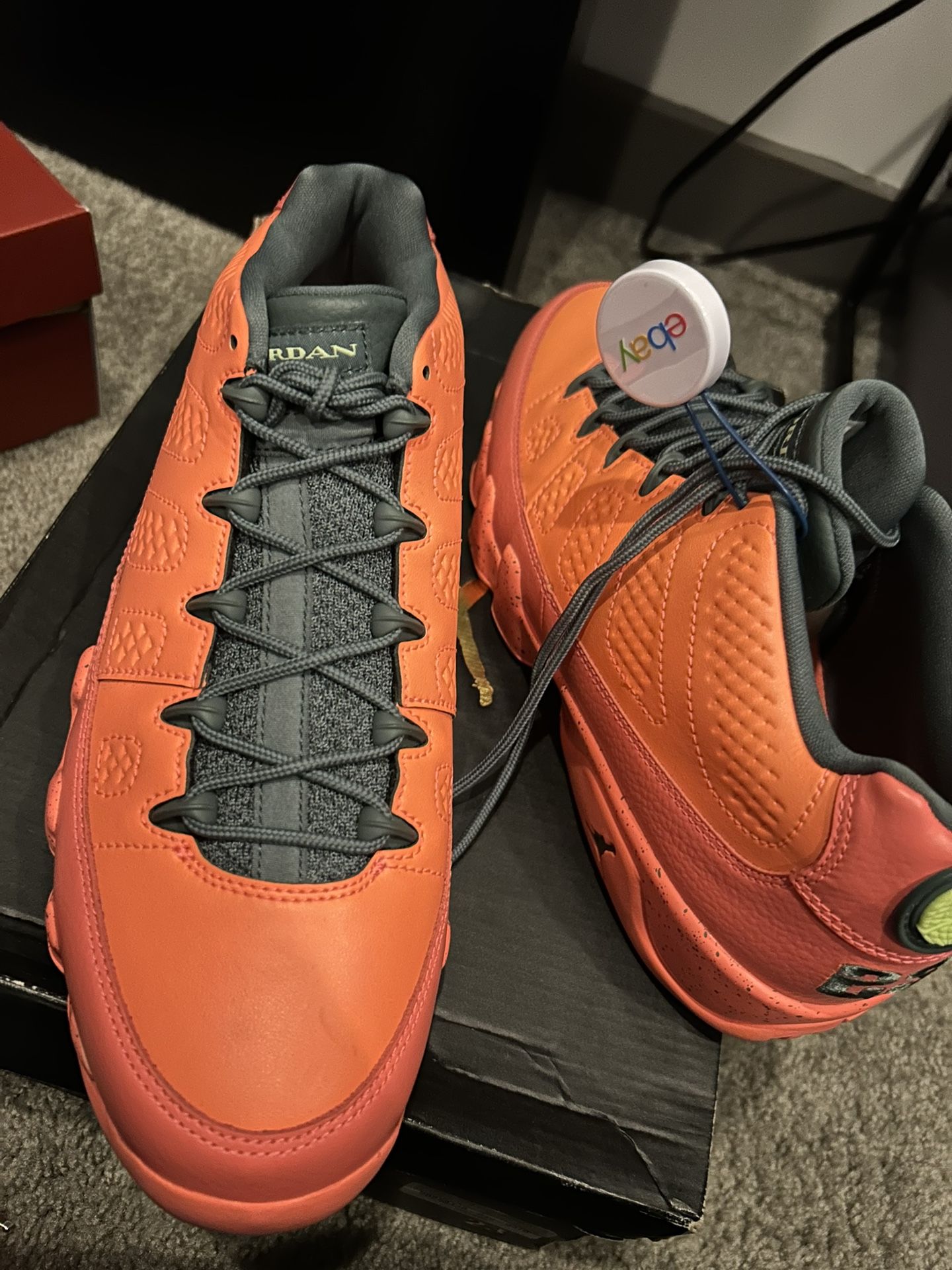 Jordan 9 Low Bright Mango $100