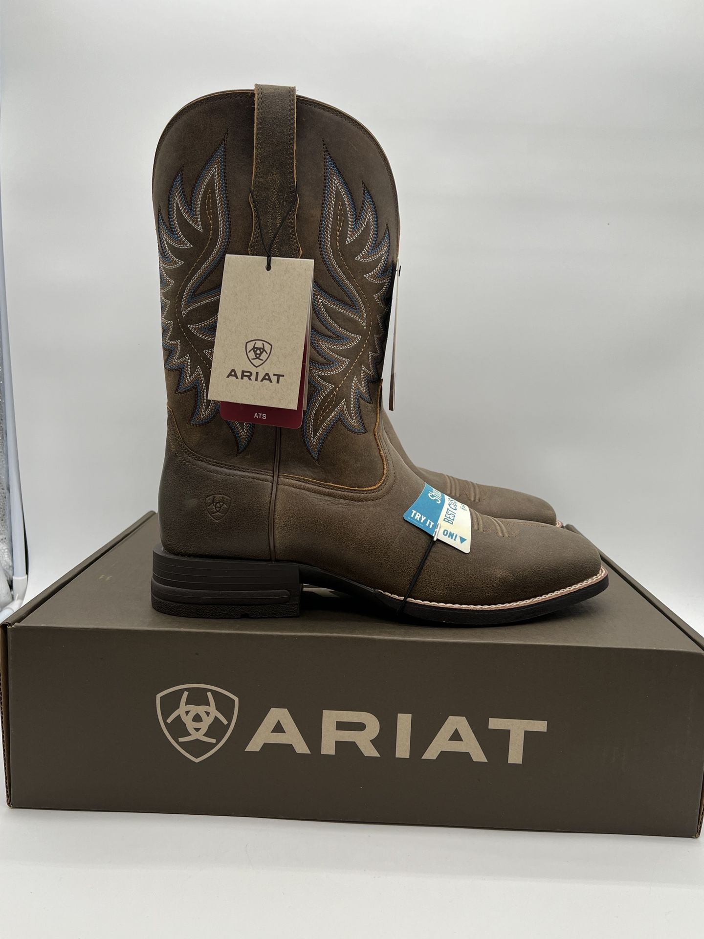 New Ariat Brander Western Boots For Men Bear Brown Different Sizes 8-13 D-W