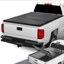 14-18 Silverado Sierra 8FT Hard Trifold Bed Cover