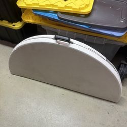 Outdoor Round Folding Table Used