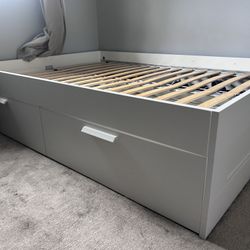 Full Size Platform Bed With Storage Drawers