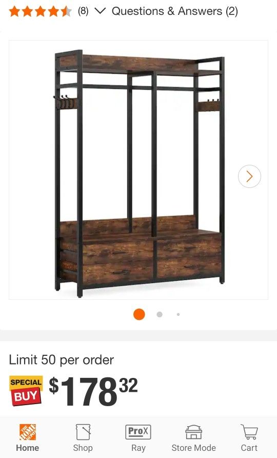 Closet Organizer ($150)