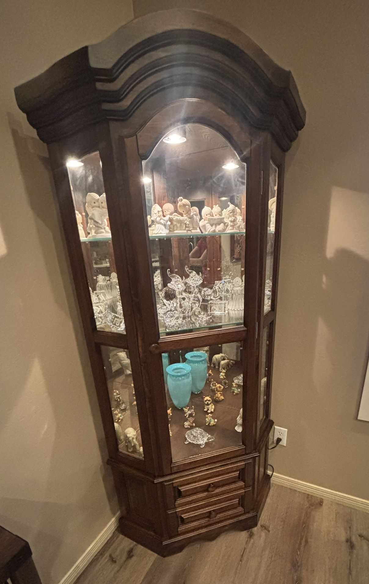 Corner Curio Cabinet
