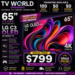 LG OLED C3  MODEL SMART TV 4k 65 INCH
