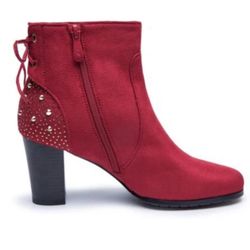 CASALANDER Women's Ankle Boots Low Heeled Booties for Women