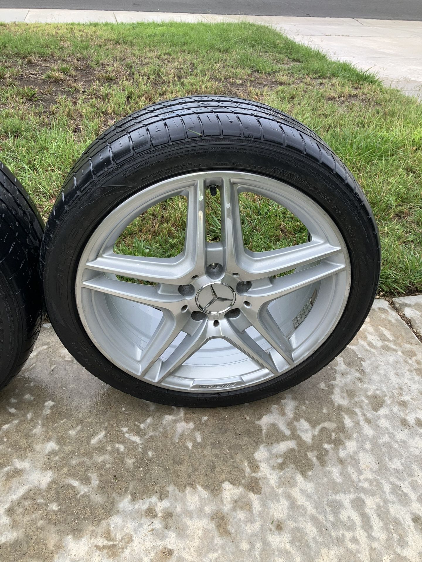 Four Mercedes Wheels 18” Staggered AMG TPMS OBO