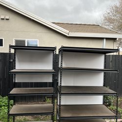 (2) STORAGE SHELVES/TOWERS - $80
