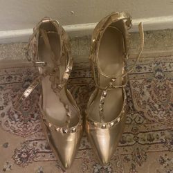 👠👠 Rose Gold Open Heels Size 8 👠👠