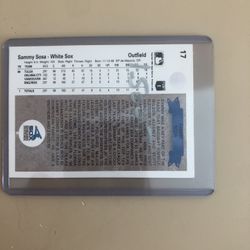 Sammy Soda Baseball Card