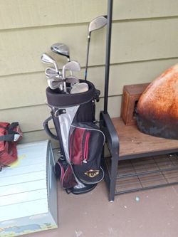 Golf clubs set and golf bag