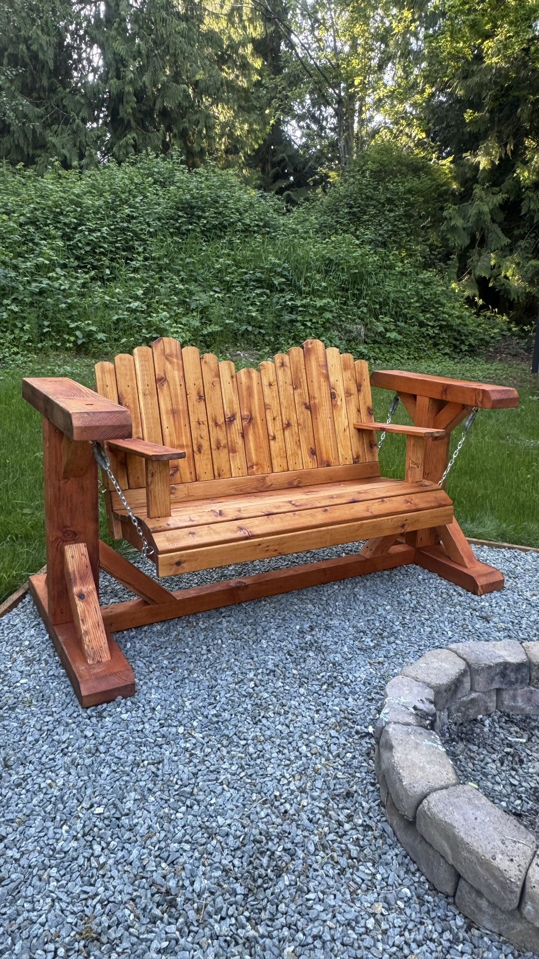 Porch Bench. Custom Built, Brand New, Rocking.