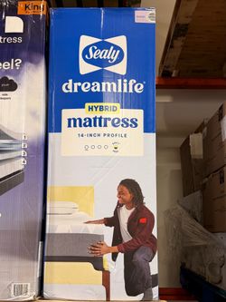 Sealy DreamLife Queen Size Soft Hybrid Mattress Brand New In Box