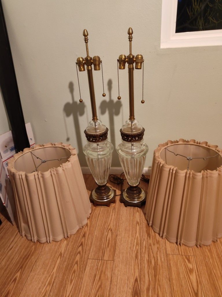 PAIR OF VINTAGE HASBRO BY SEGURO LAMPS