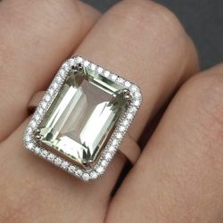 Huge Gems  7.5 Carat Green Amethyst 