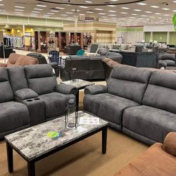 Oustere Gray Reclining Sofas Couchs With Interest Free Payment Options 
