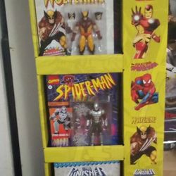 Marvel Legends Retro Card Store Display For Retro Legend Action Figures