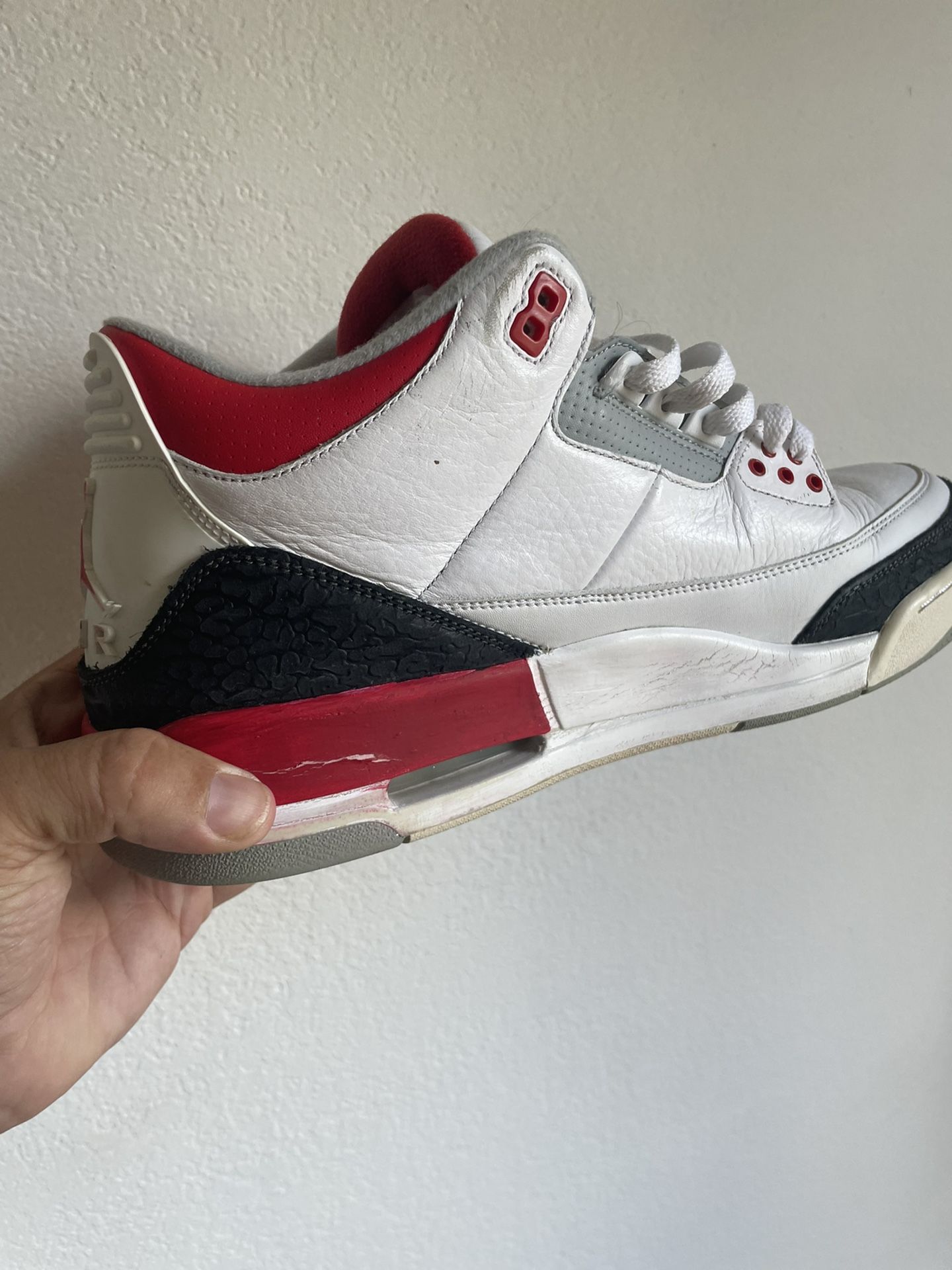 jordan 3 fire red size 12