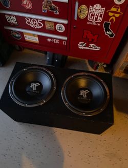 2 12’ Hifonics subwoofers