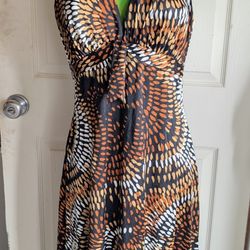 Vintage 1970s maxi halter dress