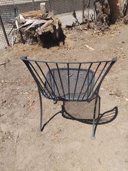 Woodard iron chairs 1950s