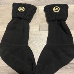 Michael Kors Cable-knit Cuff Boot Socks S-M