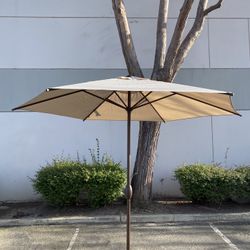 Brand New, Patio Umbrella, 9 FT Tilt Crank Outdoor Market Umbrella with Base, Multiple Colors Available