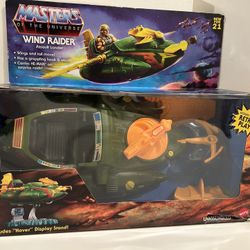 Masters of the Universe Origins Wind Raider Assault Lander Open Box Complete