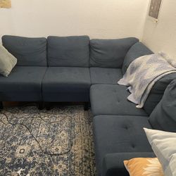 Blue Sectional 
