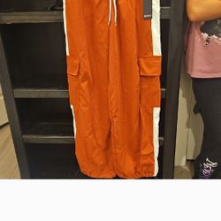 Dark Orange Jogger Pants
