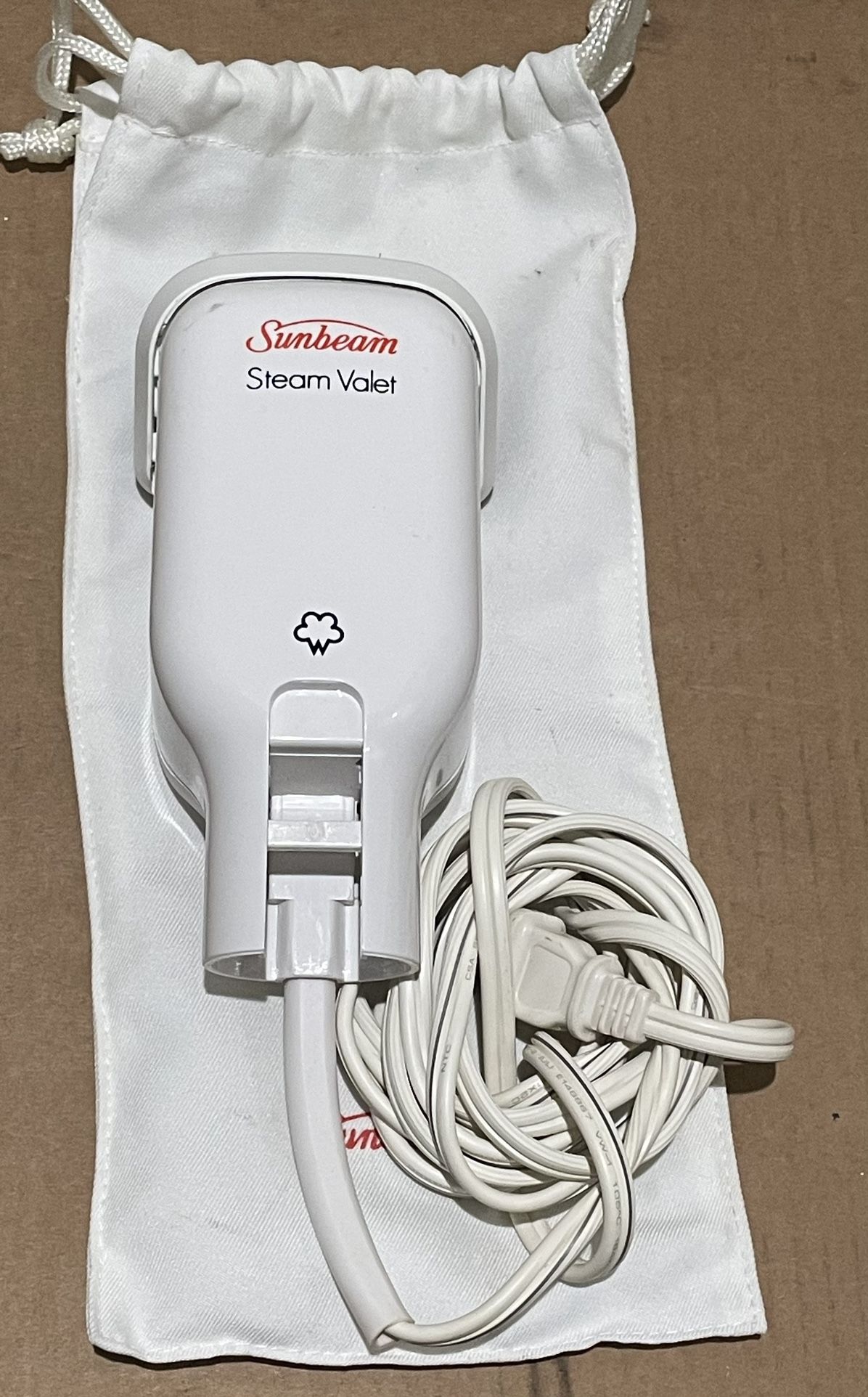 Vintage Sunbeam Steam Valet Garment Steamer w/ Storage Pouch Missing Handle