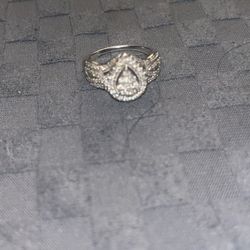 10k  Wedding band (white Gold)