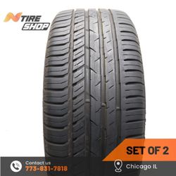 Set of 2 Used  8/32    225/45R19  96W  Nokian  zLine A/S