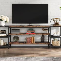 JW0066X 78.7" TV Stand, 3-Tier Media Entertainment Center for TV up to 85"