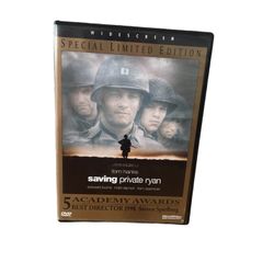 Saving Private Ryan (DVD, 1999, DTS Surround) Widescreen Tom Hanks  Experience the thrill of war and action with the critically acclaimed Saving Priva