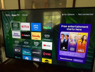 TCL 55” TV Roku Smart TV