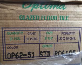 8”x8” floor tile