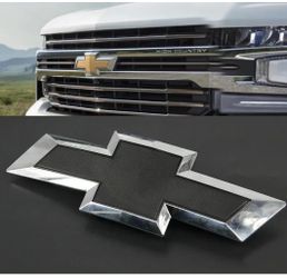 2019-2021 SILVERDO 1500 Bowtie Front Grille badge Chrome black