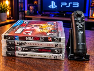 PS3 Games & PlayStation Move Controller – NBA 2K12, Batman, Fight Night & COD