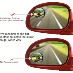 2 Pcs Car Blind Spot Mirror 