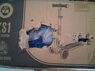 Blue scooter