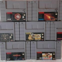Super Nintendo 7Games $135 dlls. Set Of 7.