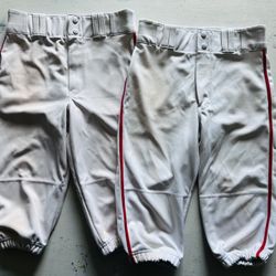 White Baseball w/ RED Stripe LARGE