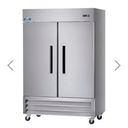 Arctic Air AR49 54" Two Section Reach In Refrigerator, (2) Left/Right Hinge Solid Doors, 115v