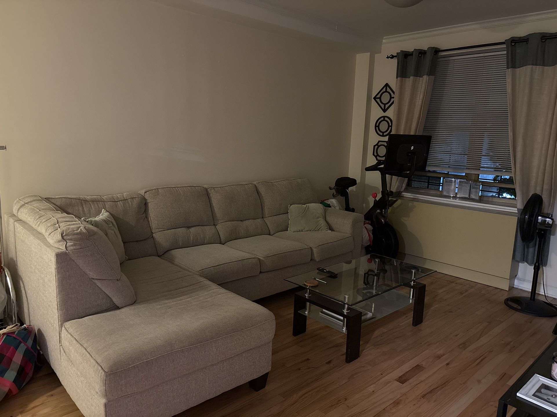 Cozy & Comfortable Beige Sectional Sofa